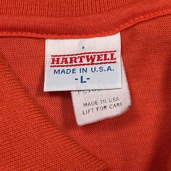 Vintage 90s Clemson University Tigers Made in USA Hartwell Polo Shirt Mens Large - Picture 8 of 10